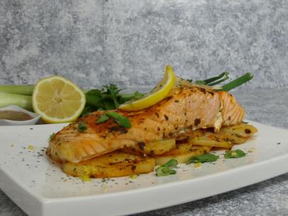 Salmon al Horno con Chimichurri