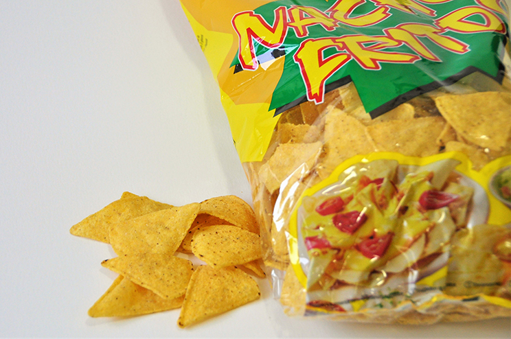 Nachos fritos triangulares Natural 1/6 - 450 gr