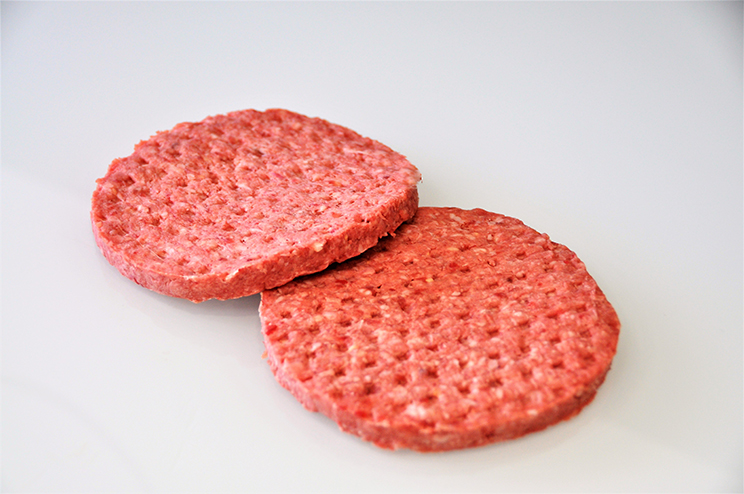 Hamburguesa 55 gr. Vacuno 100% -10* 0,7 cm