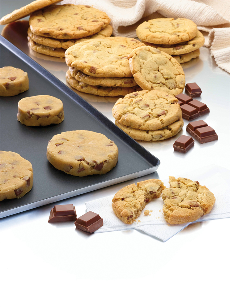Cookies cruda Rubia Chip Chocolate con leche  - 55 gr. Horneables.